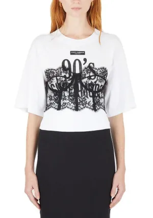 Dolce & Gabbana Lace Detailed Bustier Top