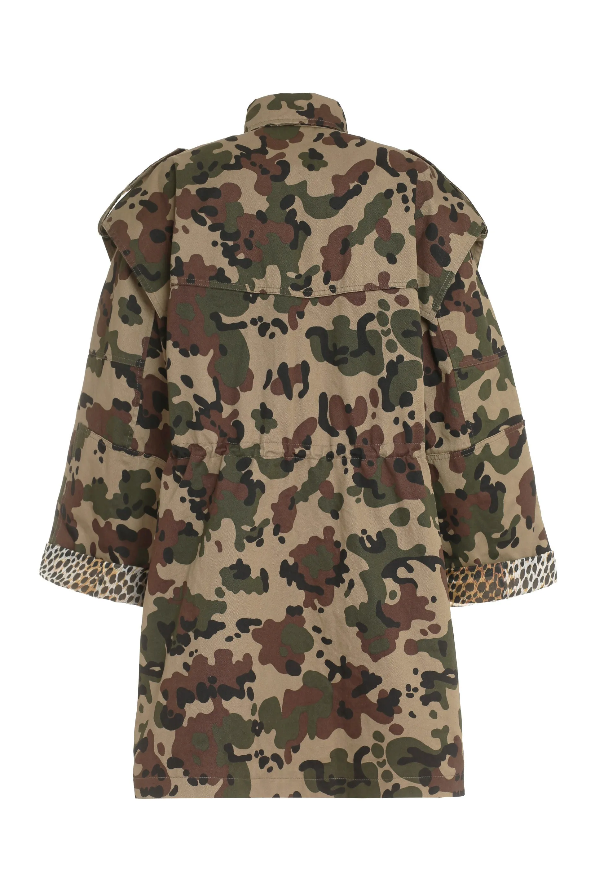 Dolce & Gabbana Leopard Printed Long-Sleeved Jacket