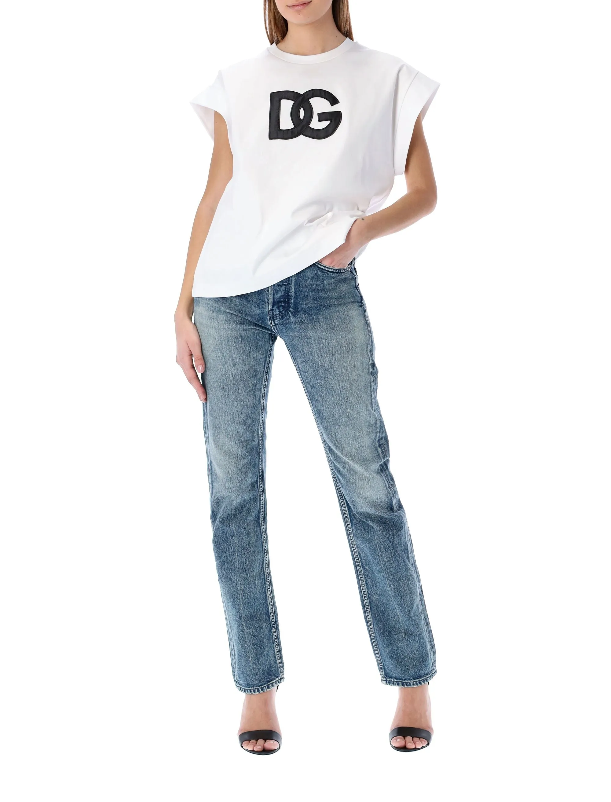 Dolce & Gabbana Logo Patch Crewneck T-Shirt