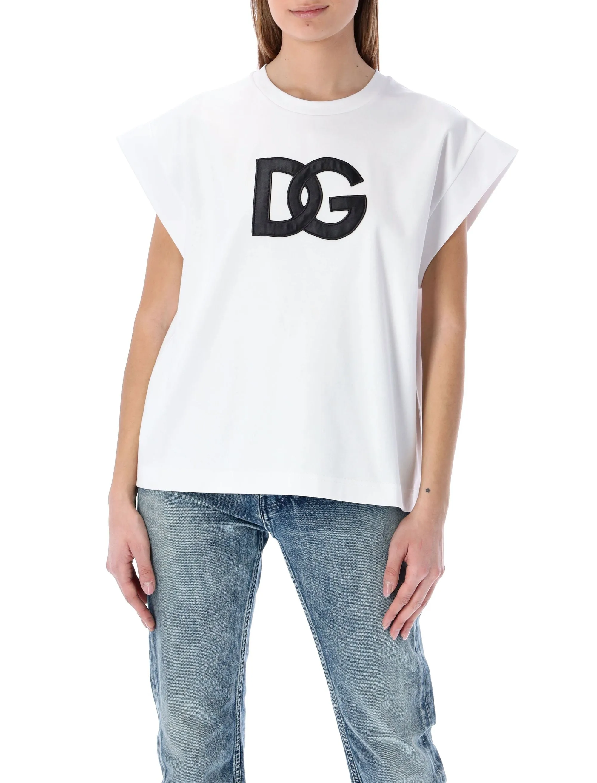 Dolce & Gabbana Logo Patch Crewneck T-Shirt