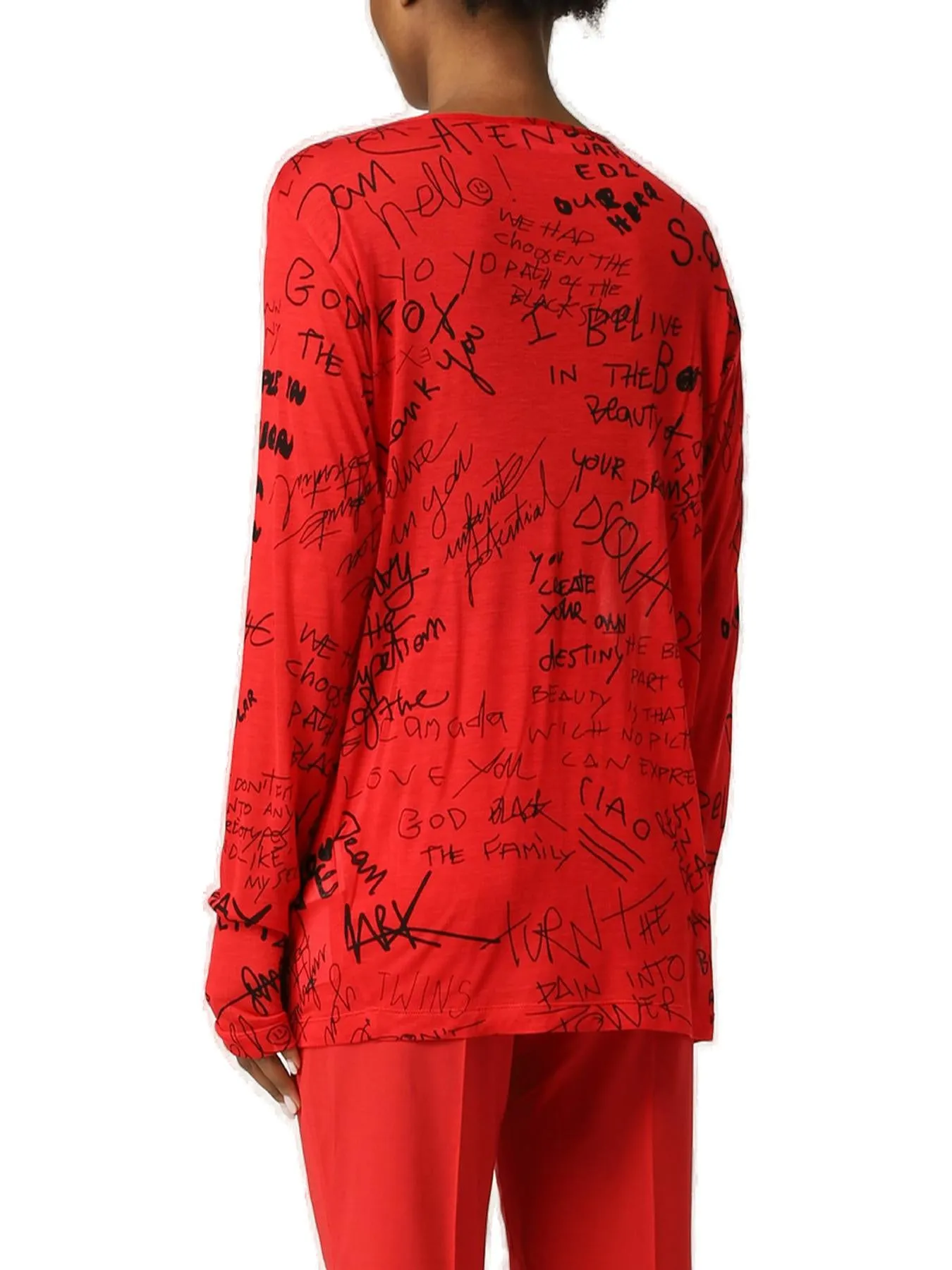 Dsquared2 All-Over Printed Long-Sleeved T-Shirt