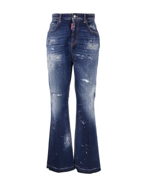 Dsquared2 Distressed Flared Jeans