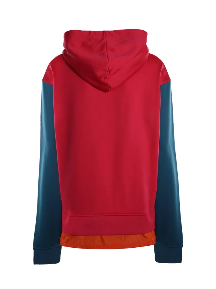 Dsquared2 Logo Detailed Colour Block Drawstring Hoodie
