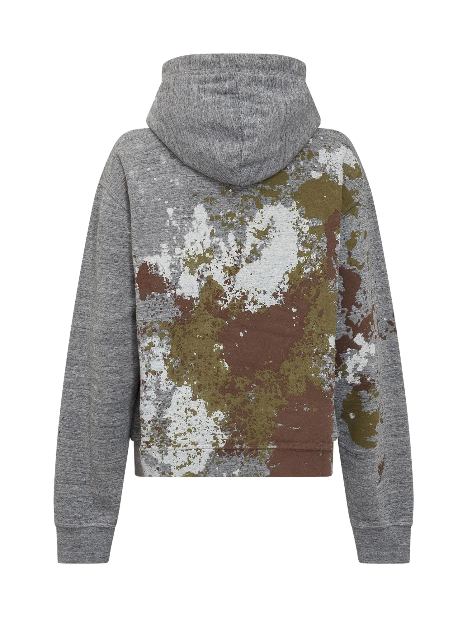Dsquared2 Paint Splatter Logo Printed Hoodie