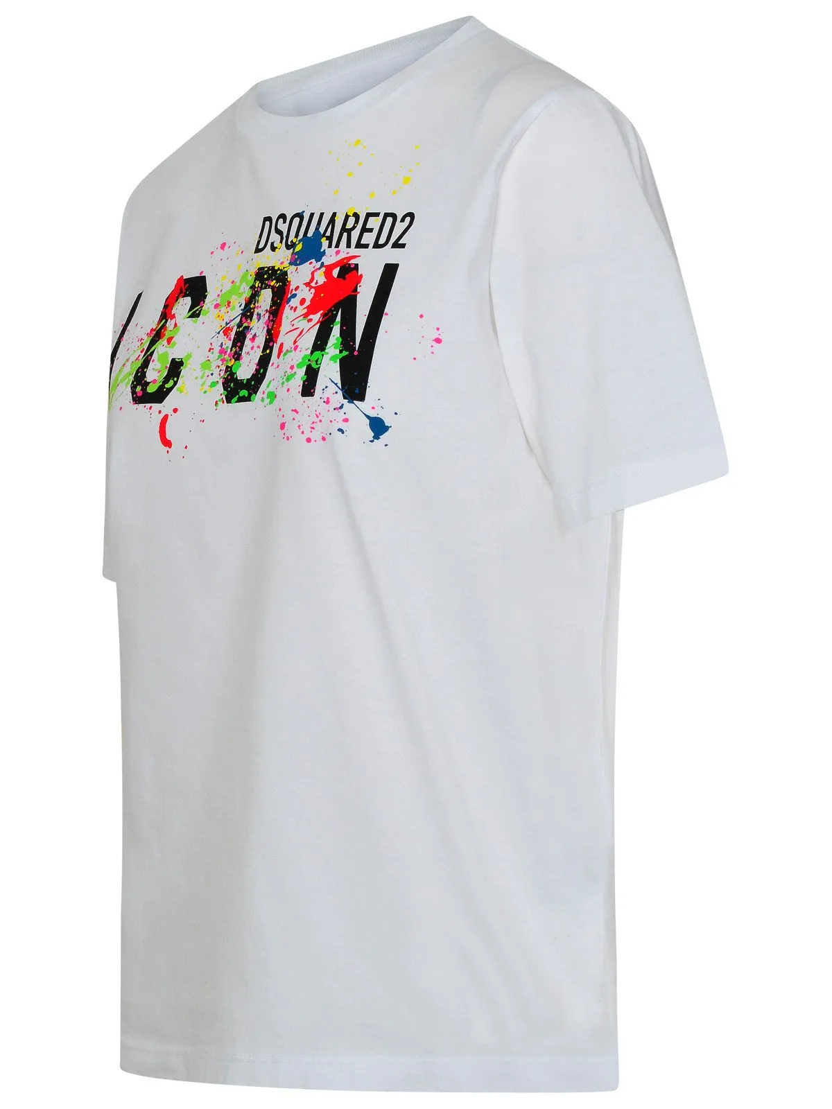 Dsquared2 Splattered Icon Logo Printed T-Shirt