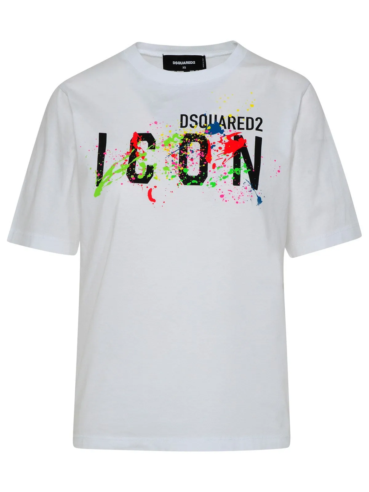 Dsquared2 Splattered Icon Logo Printed T-Shirt