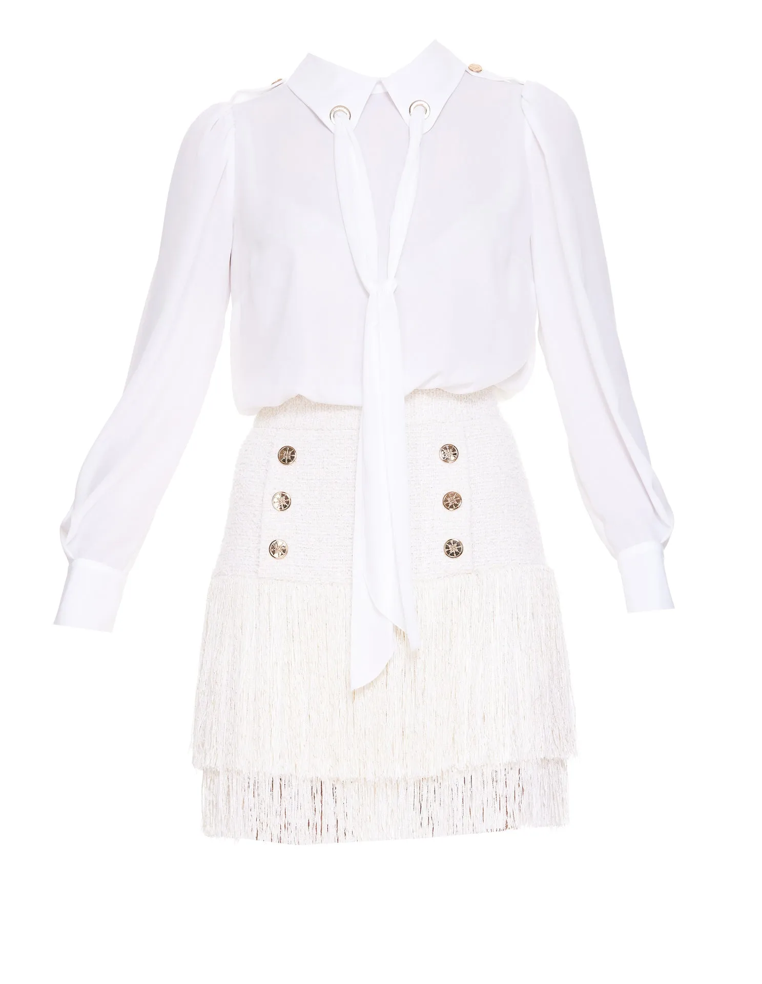 Elisabetta Franchi Bow-Detailed Dress Set