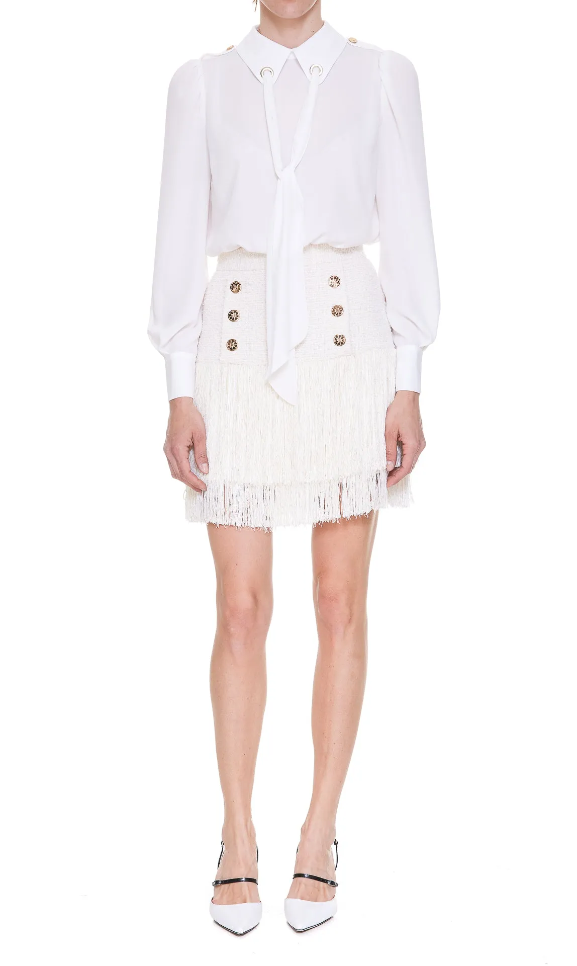 Elisabetta Franchi Bow-Detailed Dress Set