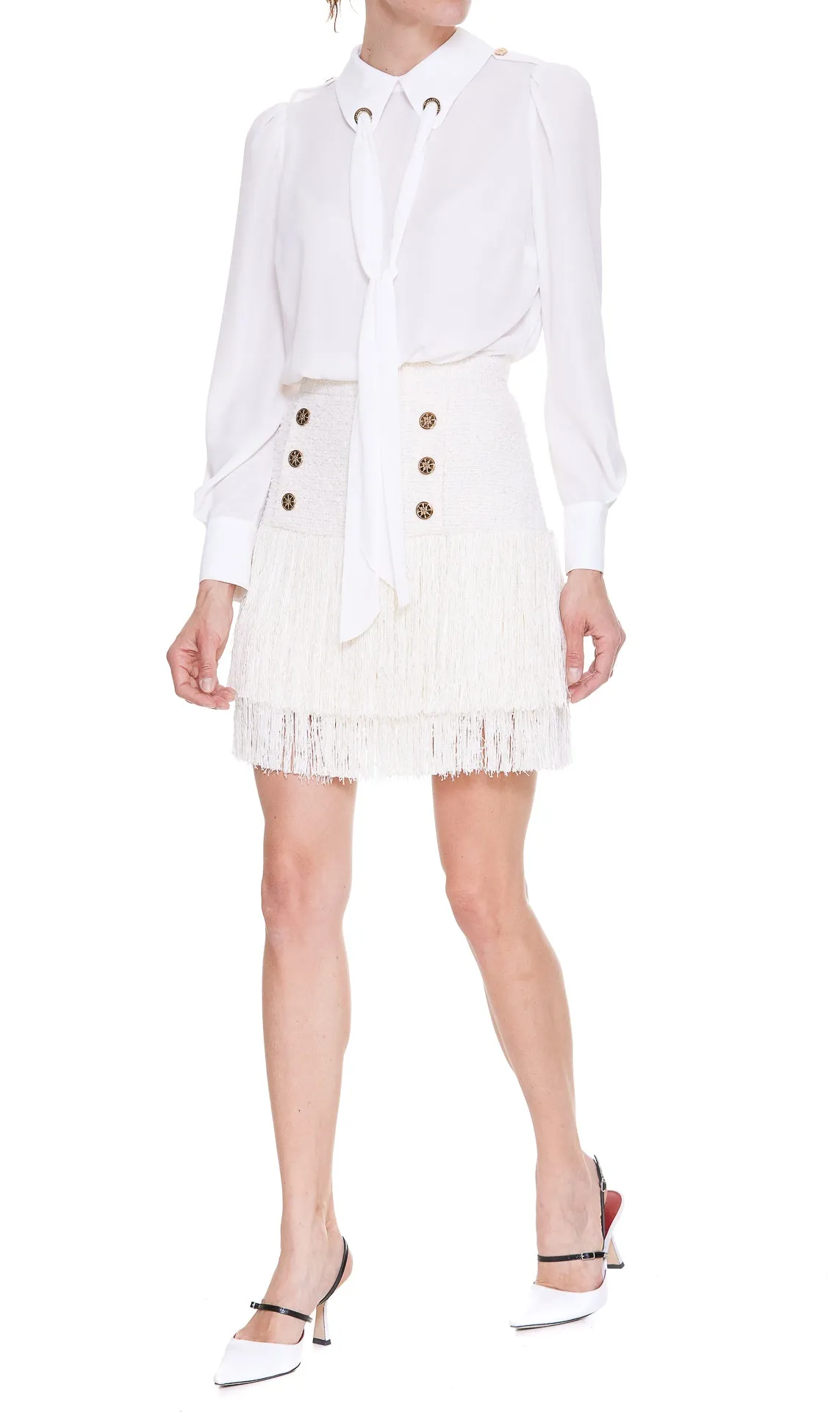 Elisabetta Franchi Bow-Detailed Dress Set