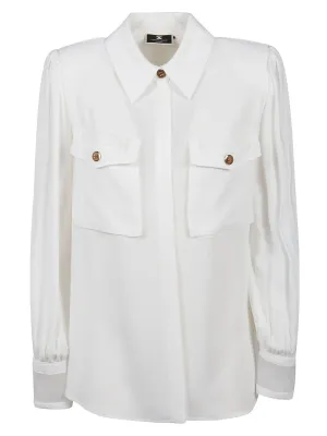 Elisabetta Franchi Button-Down Long-Sleeved Shirt