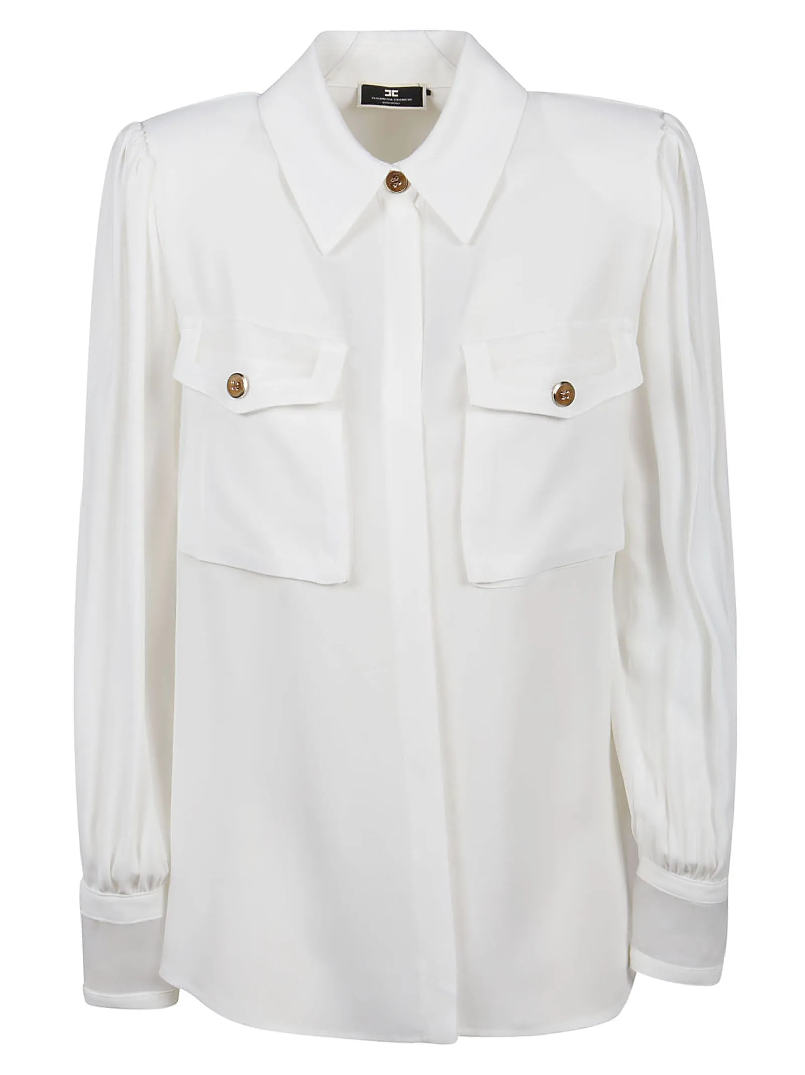 Elisabetta Franchi Button-Down Long-Sleeved Shirt