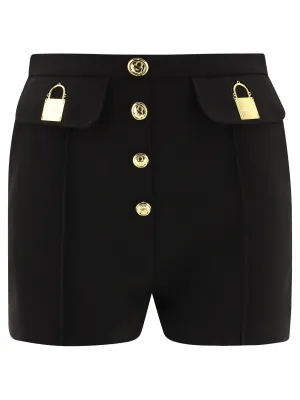 Elisabetta Franchi Buttoned High-Waisted Shorts