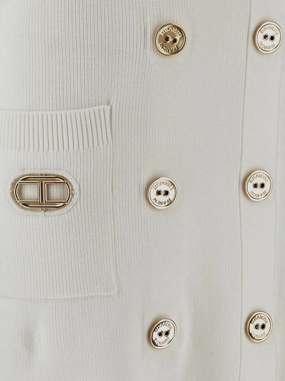 Elisabetta Franchi Double Breasted Knitted Dress