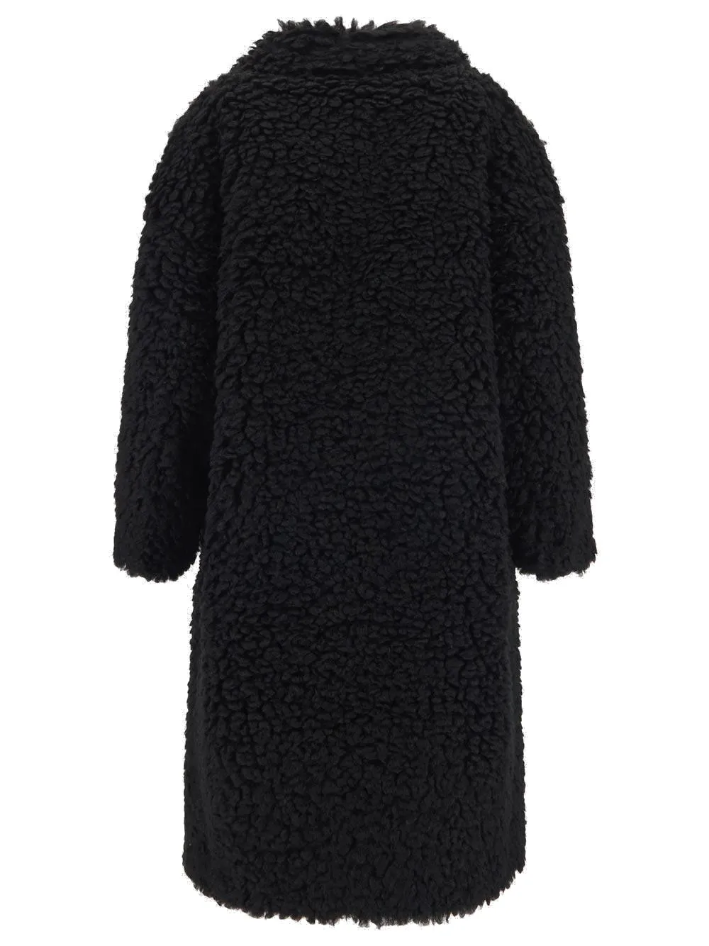 Elisabetta Franchi Double-Breasted Sheepskin Effect Coat