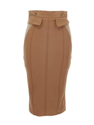 Elisabetta Franchi Horsebit Detailed Skirt