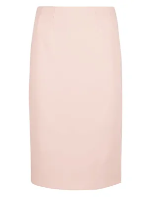 Elisabetta Franchi Logo Emblazoned Pencil Midi Skirt