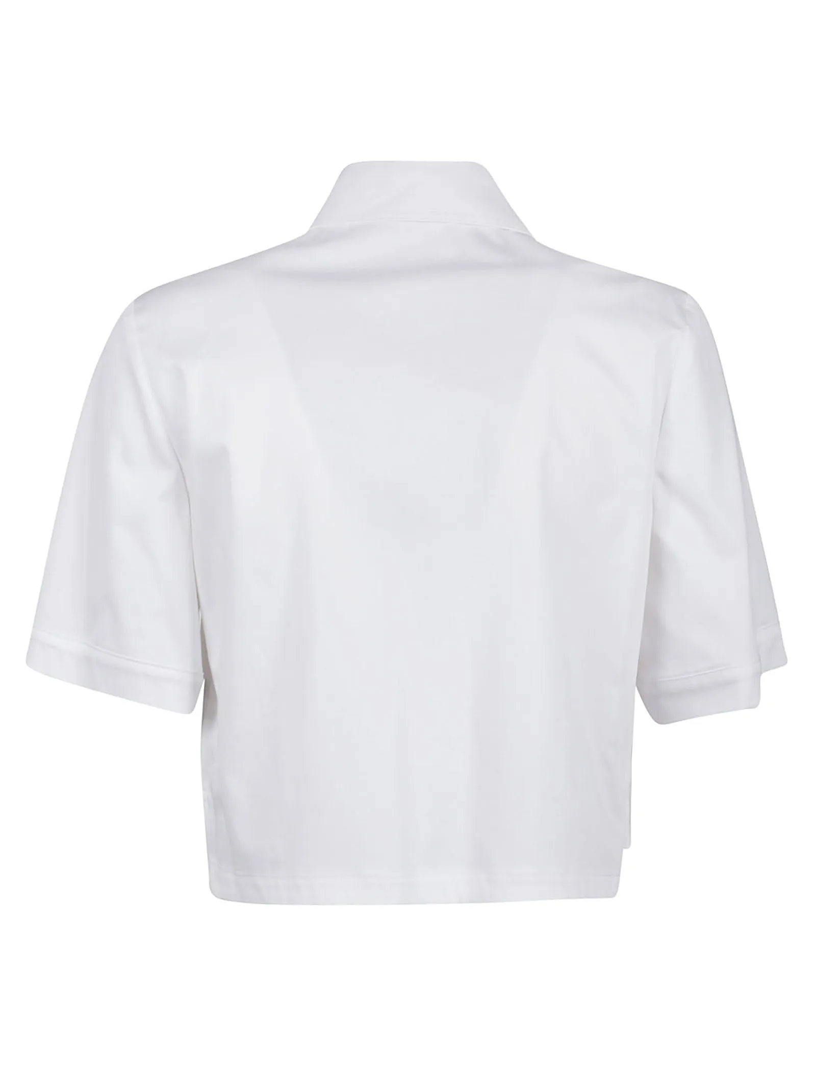 Elisabetta Franchi Short-Sleeved Cropped Shirt