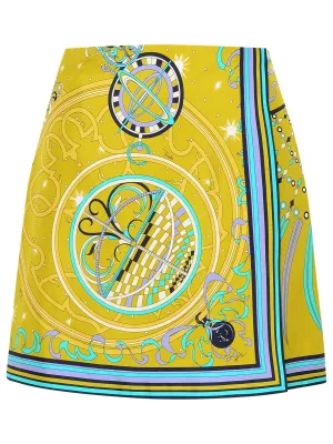 Emilio Pucci Graphic Printed High Waisted Skirt
