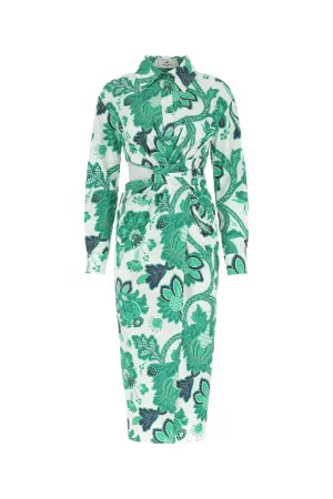 Etro Cut-Out Detail Midi Dress