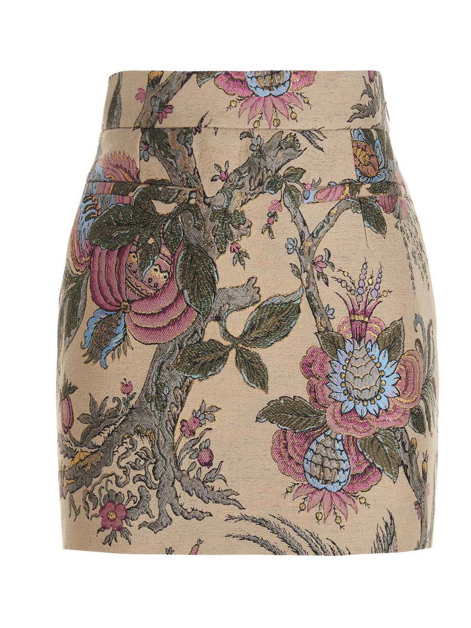 Etro Floral Embroidered Mini Skirt
