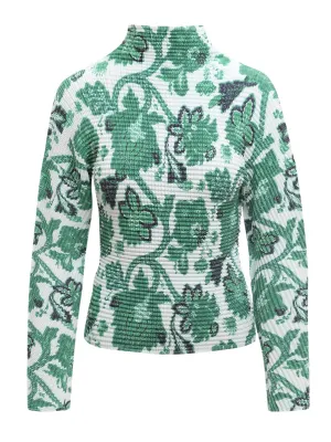 Etro Floral Printed Long-Sleeved Top