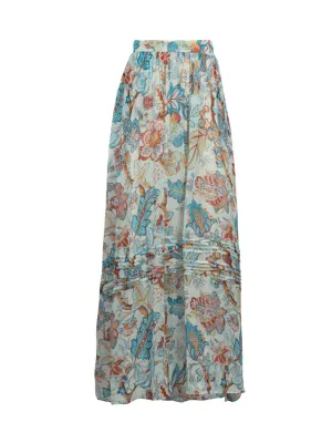 Etro High-Waist Floral Printed Maxi Skirt
