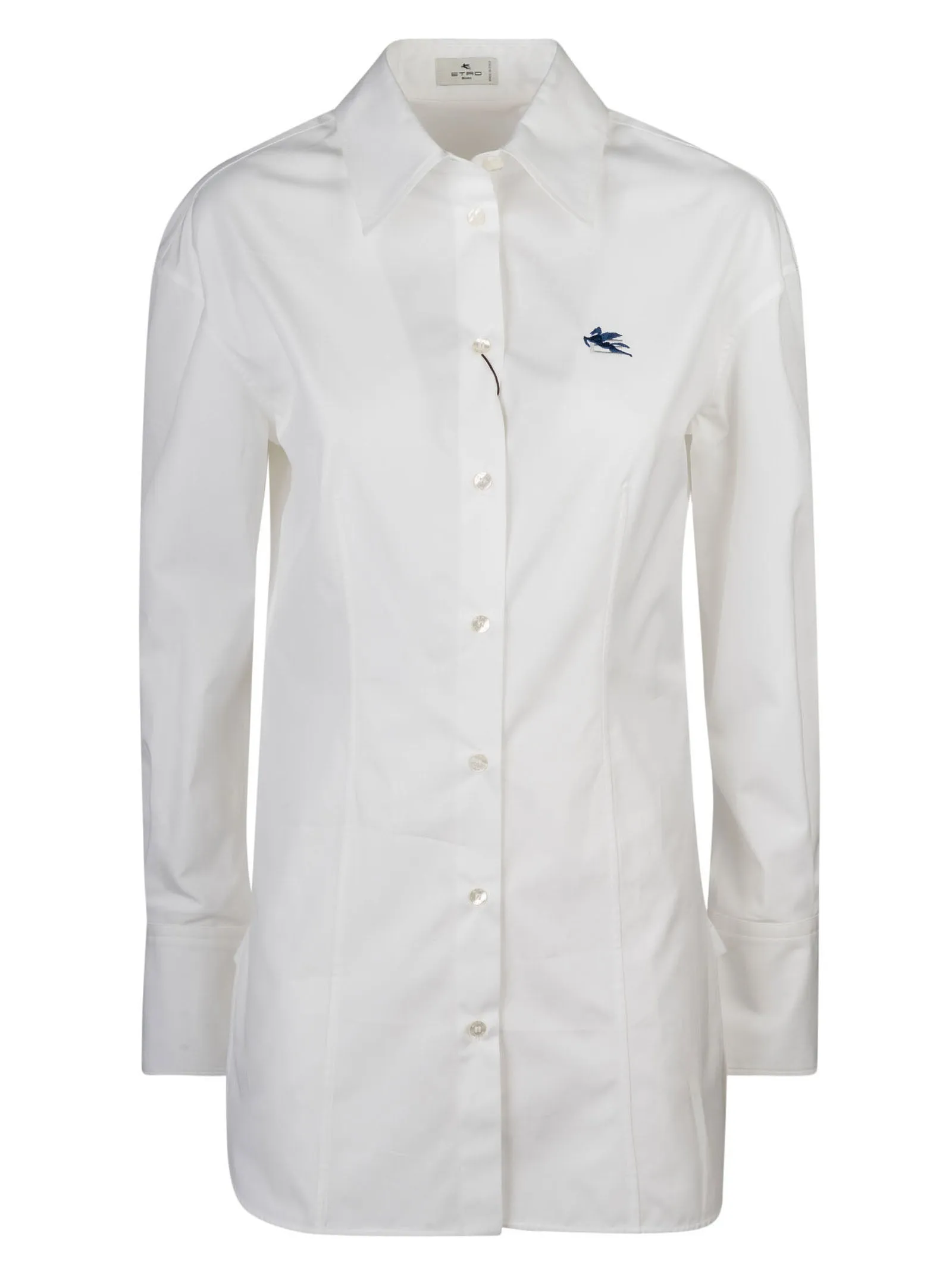 Etro Logo Embroidered Long-Sleeved Shirt