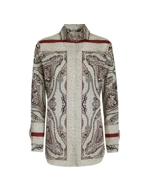 Etro Paisley Printed Long-Sleeved Shirt