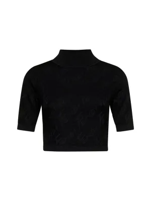 Fendi All-Over Fendi Brush Logo Top