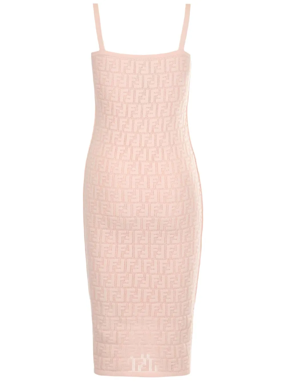 Fendi All-Over FF Motif Midi Dress