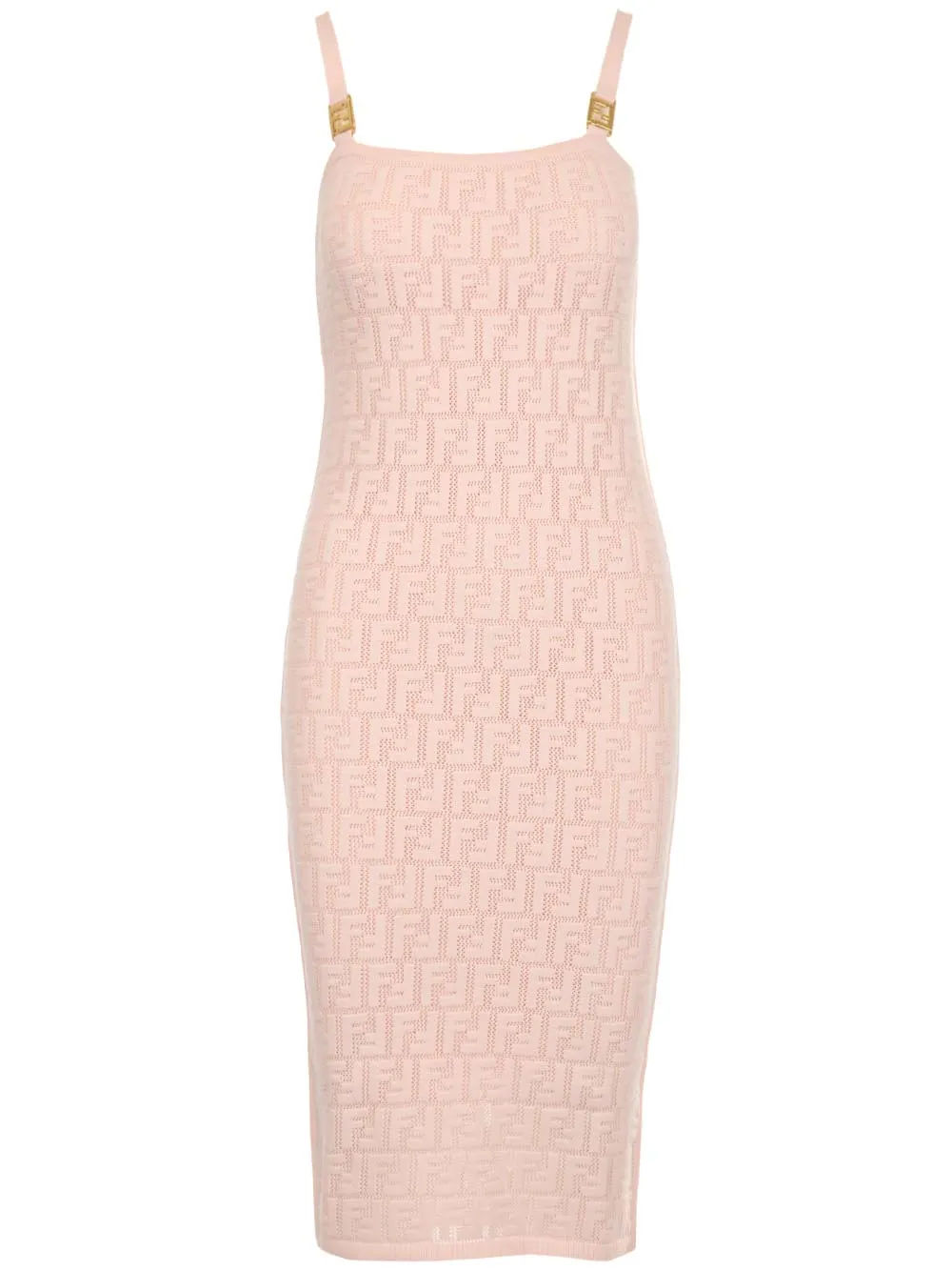 Fendi All-Over FF Motif Midi Dress