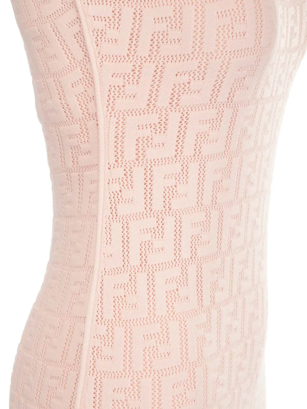 Fendi All-Over FF Motif Midi Dress
