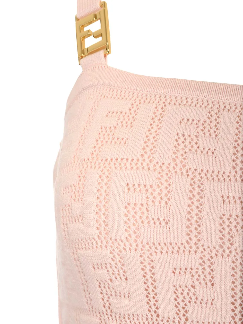 Fendi All-Over FF Motif Midi Dress
