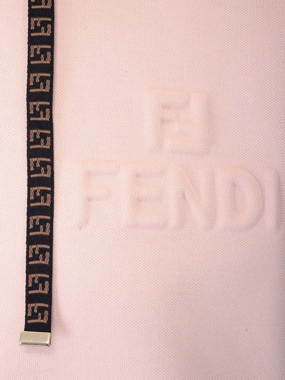 Fendi FF Logo Drawstring Zipped Hoodie