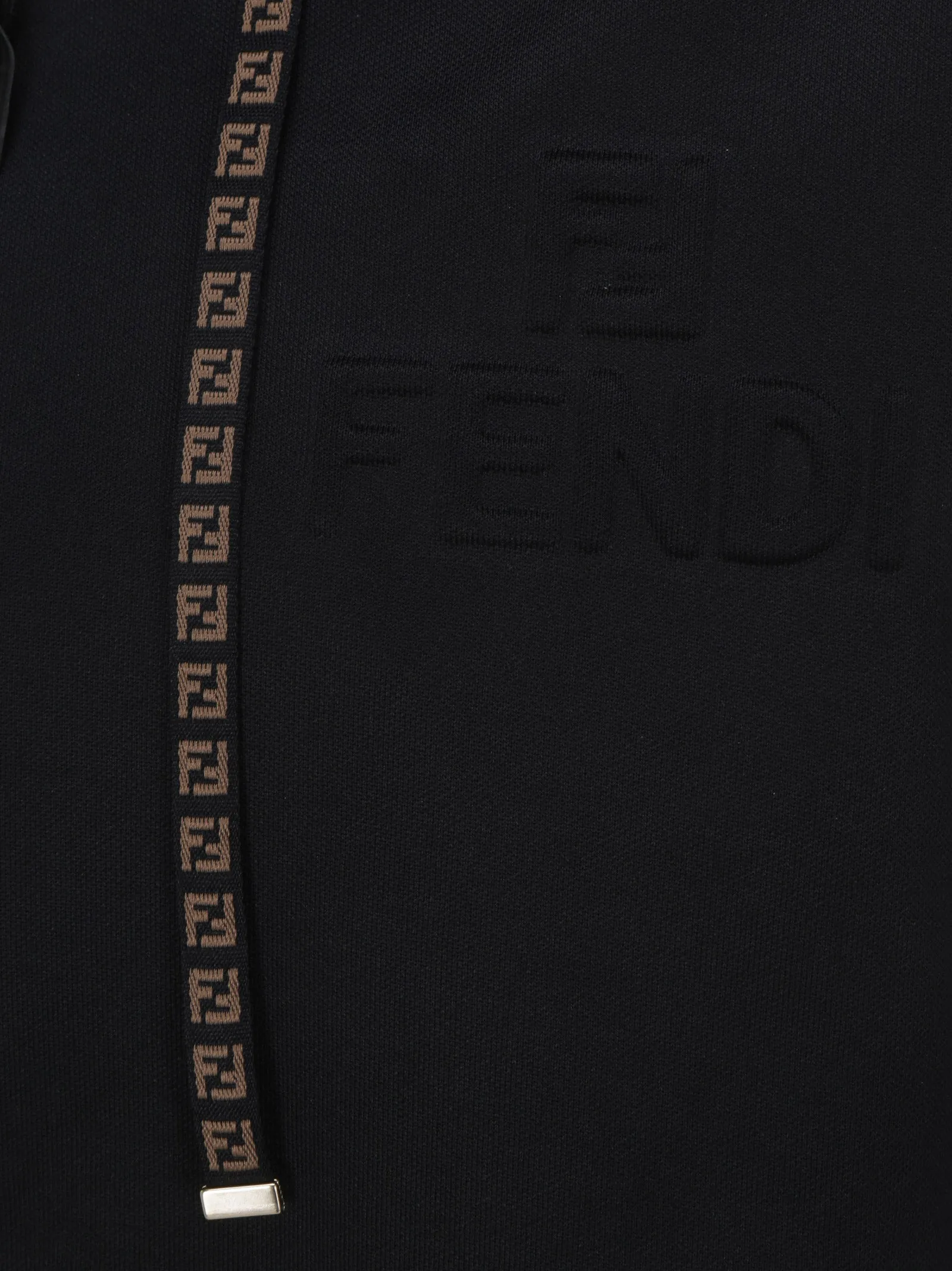 Fendi FF Motif Reversible Zipped Hoodie