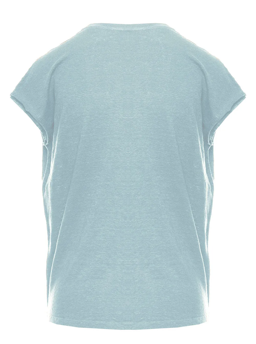 Frame Scoop-Neck Short Sleeved T-Shirt