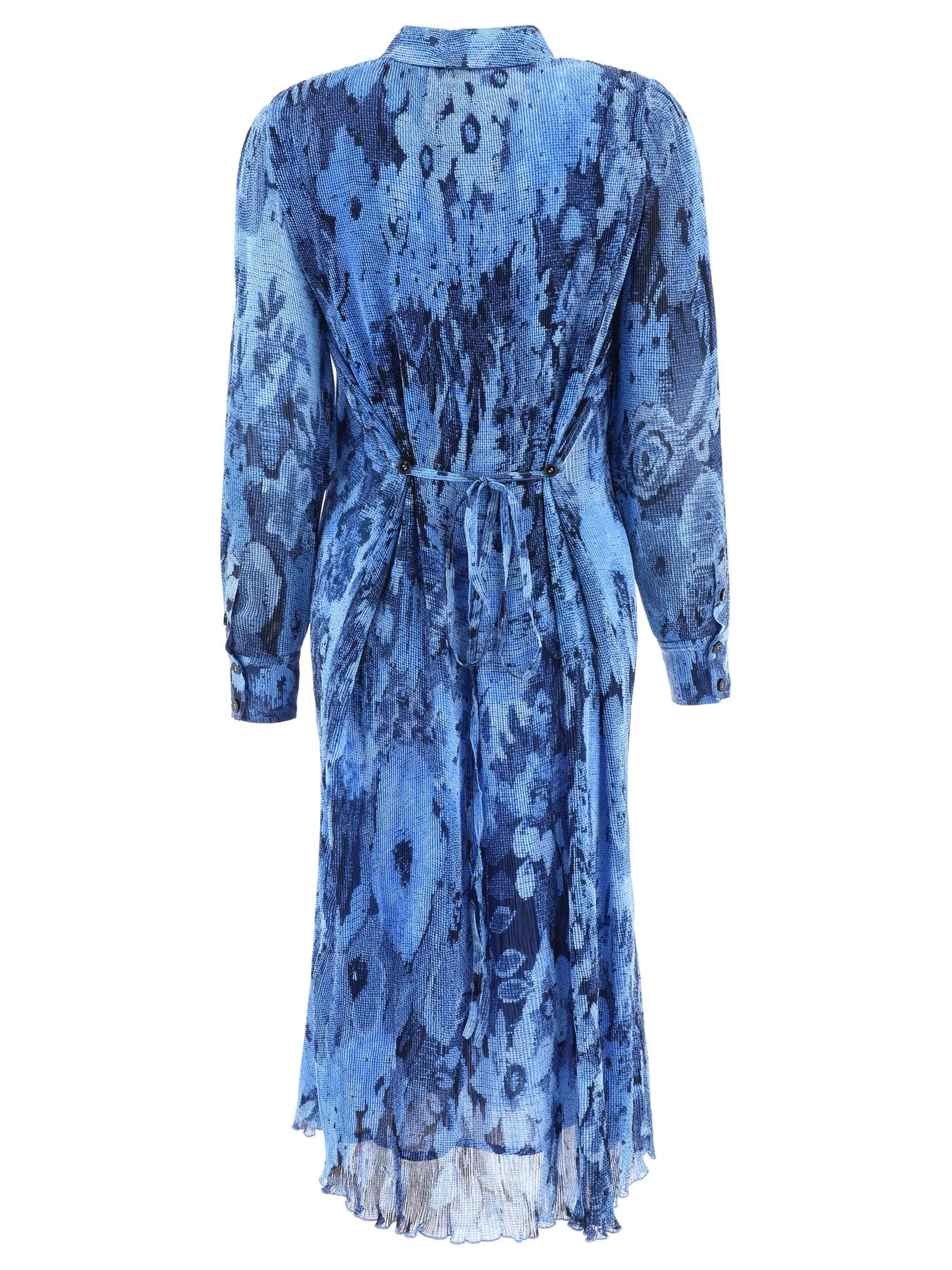 Ganni Allover Floral Print Shirt Dress