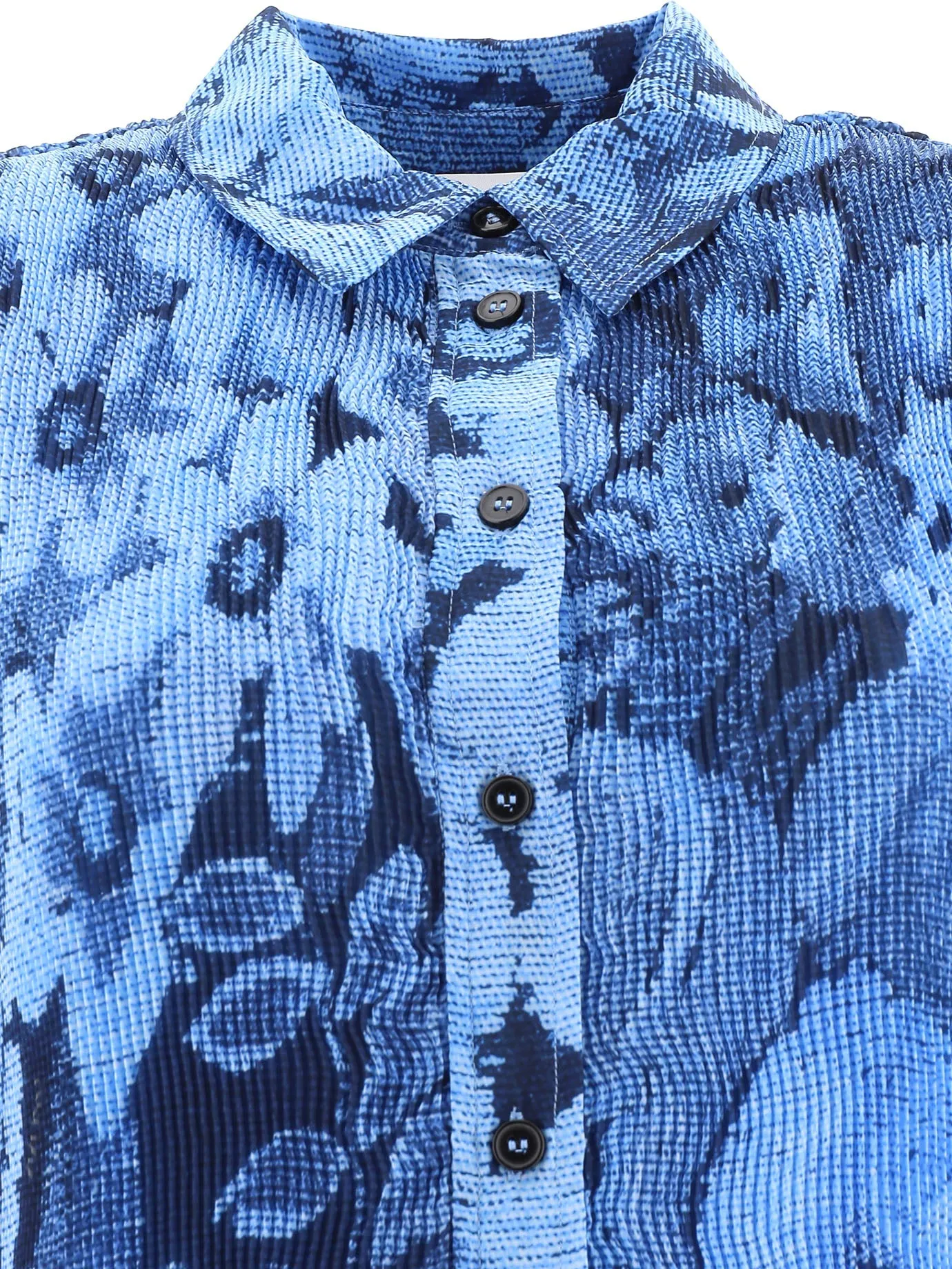 Ganni Allover Floral Print Shirt Dress