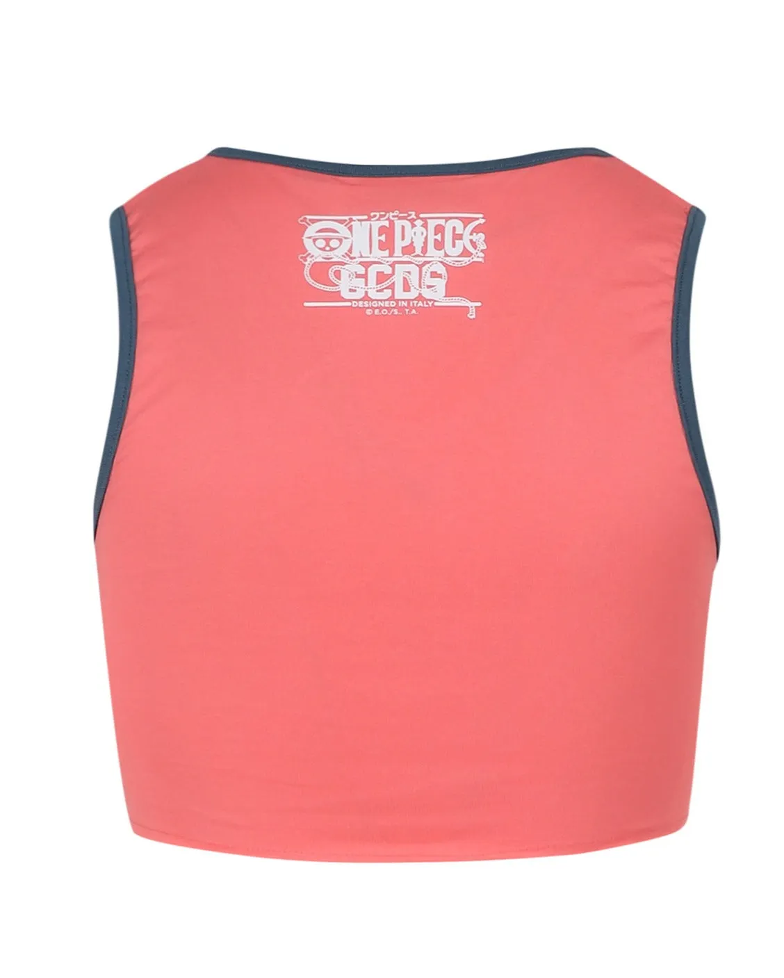 GCDS Graphic Printed Sleeveless Cropped Top