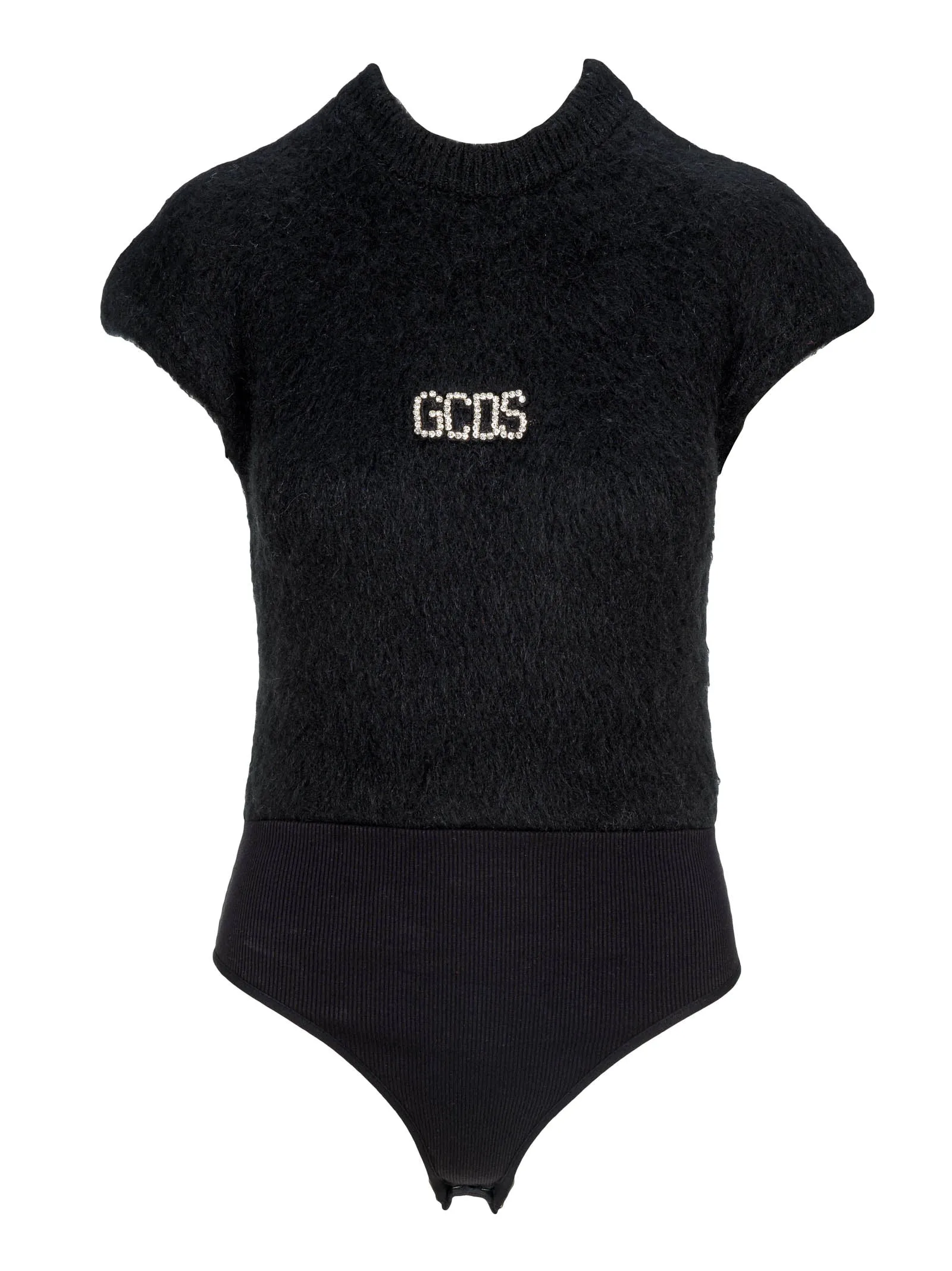 GCDS Logo Detailed Crewneck Knitted Top