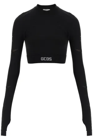 GCDS Logo Detailed Cropped Top