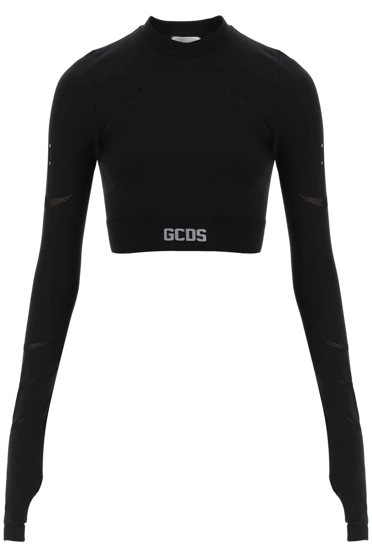 GCDS Logo Detailed Cropped Top