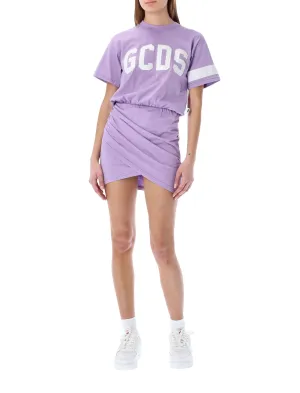GCDS Logo Printed Crewneck T-Shirt Dress