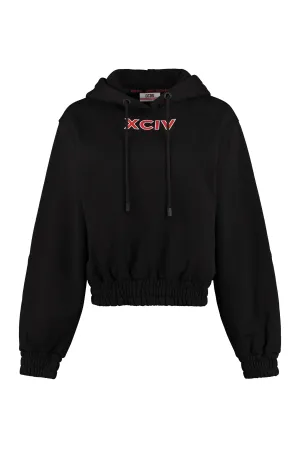GCDS Logo Printed Drawstring Hoodie