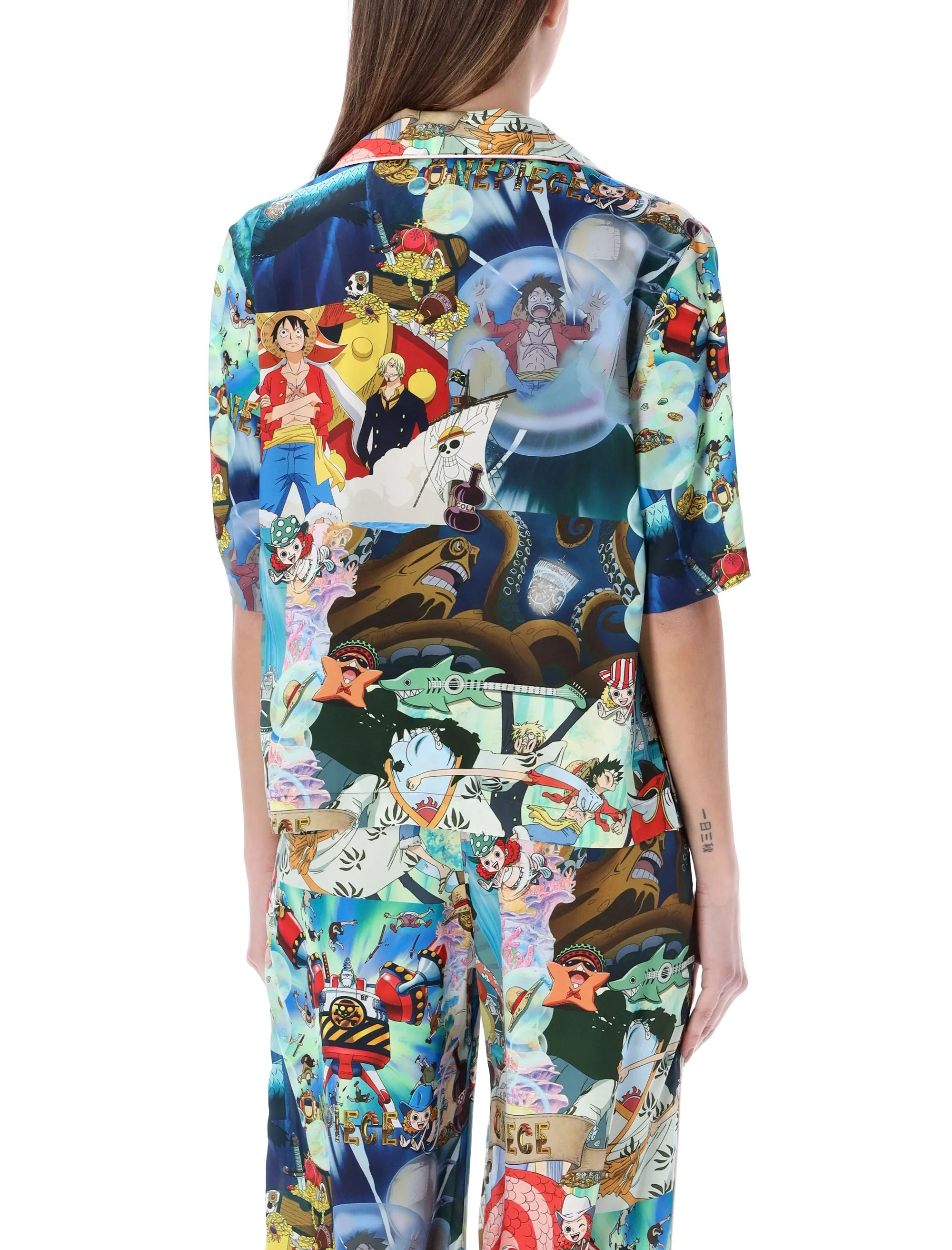 GCDS X One Piece Graphic Print Short Sleeve Shirt