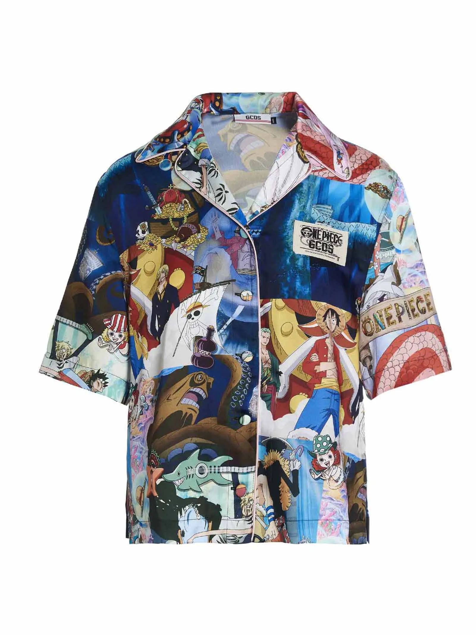 GCDS X One Piece Graphic Print Short Sleeve Shirt