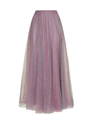 Giorgio Armani Sequinned Tulle Maxi Skirt