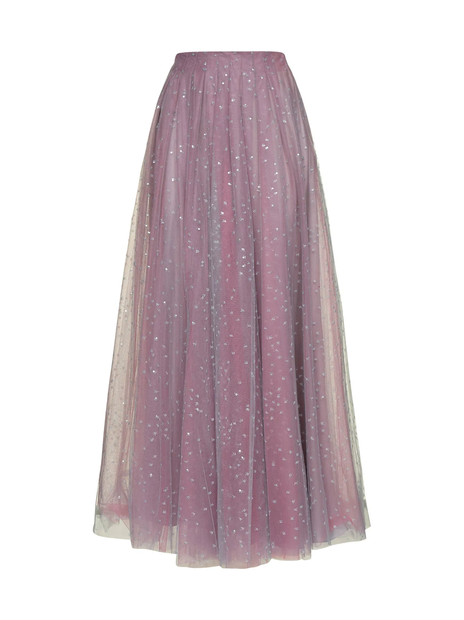 Giorgio Armani Sequinned Tulle Maxi Skirt