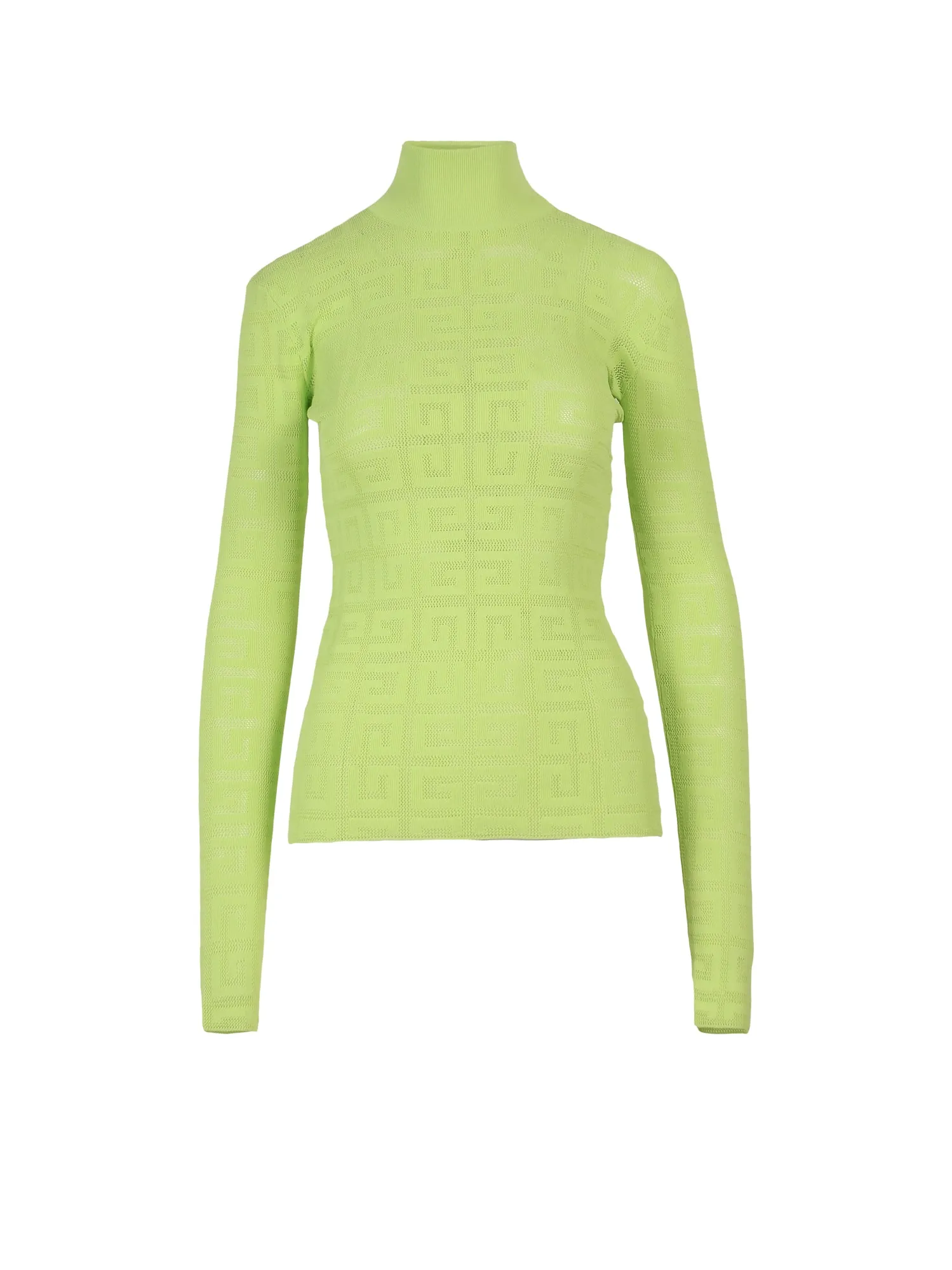 Givenchy 4G Jacquard Turtleneck Long-Sleeved Top