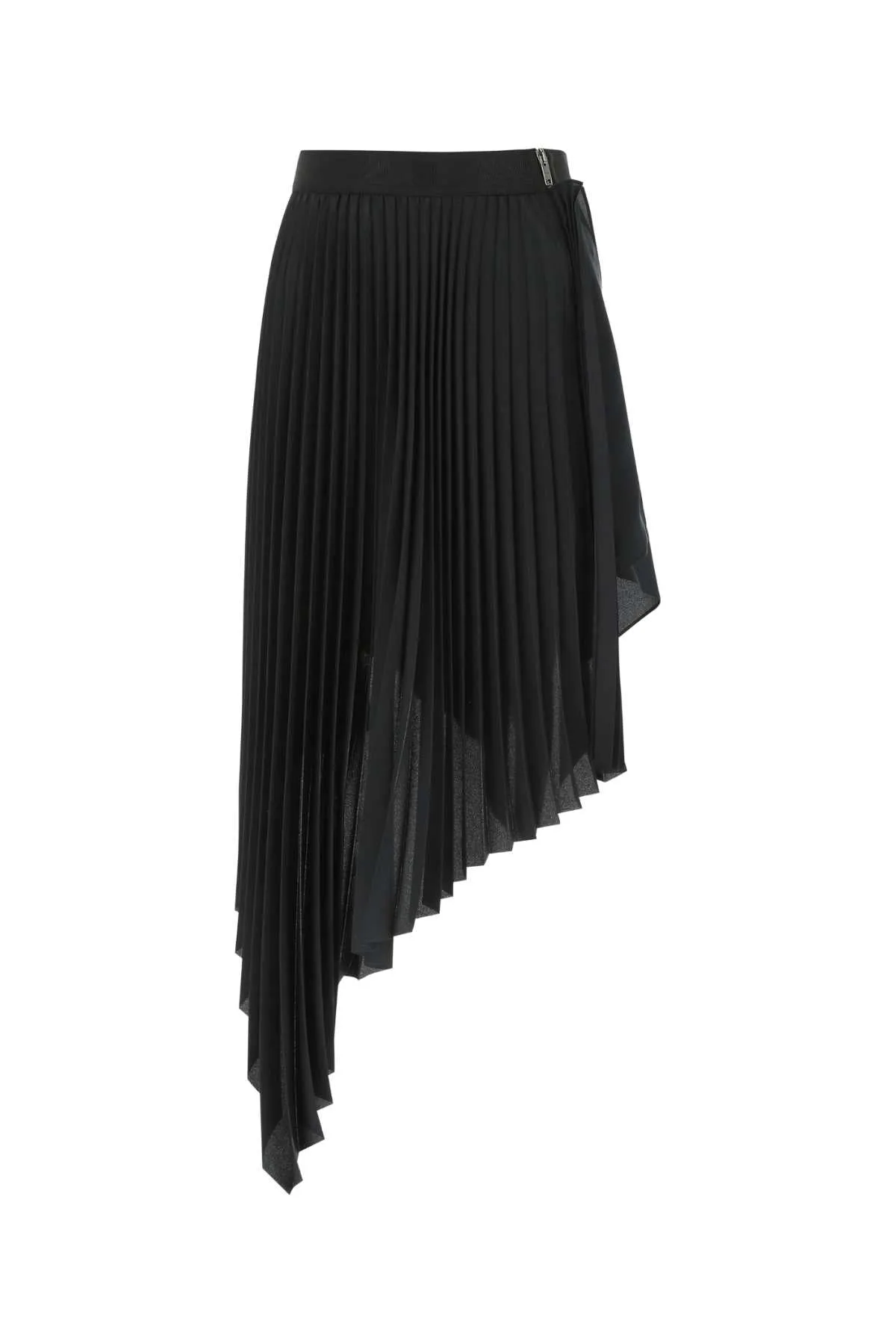 Givenchy Asymmetric High Waist Pleated Skirt